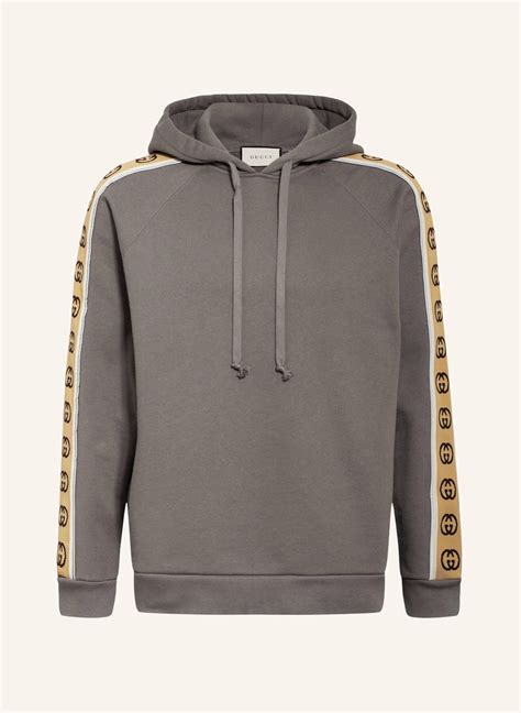 gucci pullover hoodie grau|Gucci laid back hoodie.